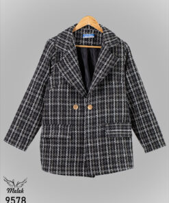 کت اسپورت مجلسی یقه انگلیسی دکمه نما آستردار سایز بزرگ - غیر ژورنالی