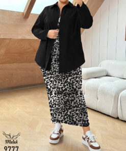 ست دوتکه سارافون و شومیز اسپورت مجلسی سایز بزرگ