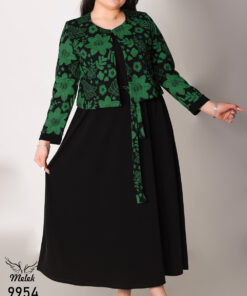 ست دوتکه سارافون و کت کراپ مجلسی یلدایی سایز بزرگ