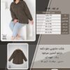 شکت مانتویی جلو دکمه بازشو آستین سرخود سایز بزرگ - چارت