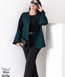 کت خاااص و جذاب مجلسی جلوباز آستین بلند سایز بزرگ