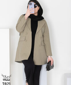 مانتو کتی شیک و دلبررر مجلسی یقه انگلیسی جیب نما سایز بزرگ