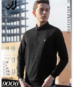 تیشرت سه دکمه آستین بلند سایز بزرگ