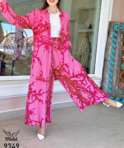 ست دوتکه مانتو و شلوار اسپورت مجلسی سایز بزرگ