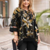 تونیک مجلسی خاااااص و دلبررررر یقه گرد آستین سه ربع دامن هلالی سایز بزرگ