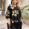 تونیک مجلسی خااااص و دلبرررر یقه گرد آستین سه ربع دامن هلالی سایز بزرگ