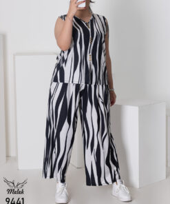 ست تاپ شلوار اسپورت مجلسی سایز بزرگ