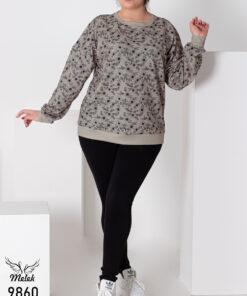 بلوز اسپورت مجلسی یقه گرد آستین سرخود شیییک و دلبررر سایز بزرگ