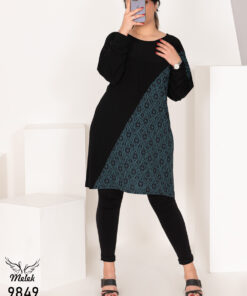 پیراهن مجلسی یقه گرد آستین سرخود شیییک و خااااص سایز بزرگ