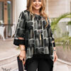 تونیک مجلسی خااااص و دلبرررر یقه گرد آستین سه ربع دامن هلالی سایز بزرگ