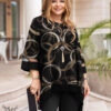 تونیک مجلسی خااااص و دلبرررر یقه گرد آستین سه ربع دامن هلالی سایز بزرگ