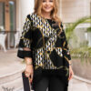تونیک مجلسی خااااص و دلبرررر یقه گرد آستین سه ربع دامن هلالی سایز بزرگ