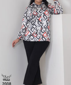 شومیز اسپورت مجلسی شیییییک و دلبرررررر جلو دکمه بازشو آستین بلند سایز بزرگ