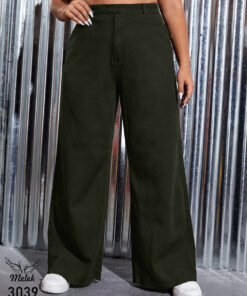 شلوار نیم بگ کمر کشی سایز بزرگ
