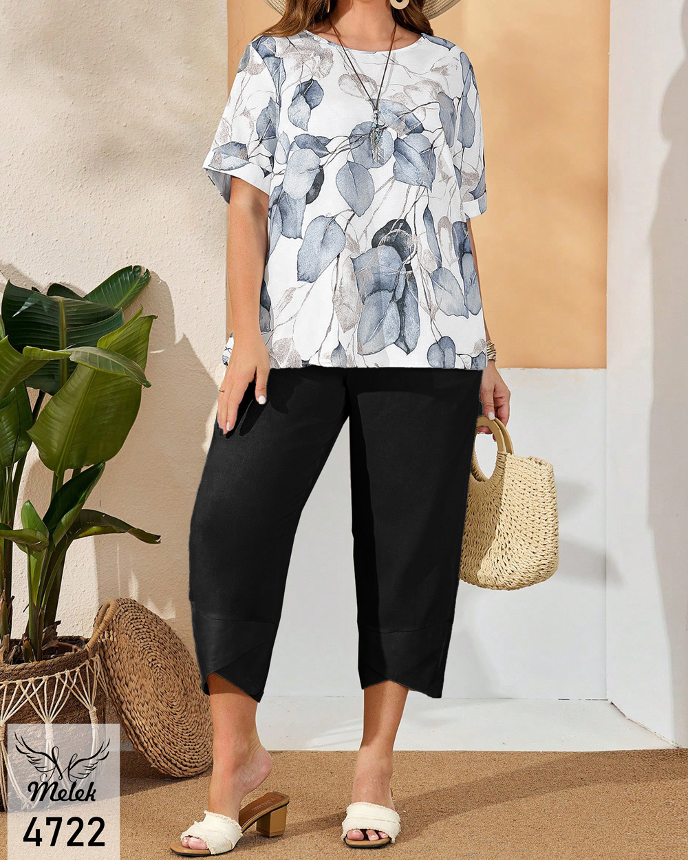 ست شومیز و شلوار اسپورت مجلسی سایز بزرگ - غیر ژورنالی