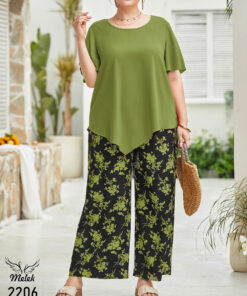 ست بلوز شلوار اسپورت مجلسی سایز بزرگ