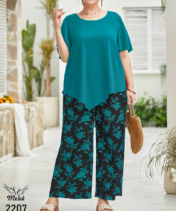 ست بلوز شلوار اسپورت مجلسی سایز بزرگ