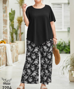 ست بلوز شلوار اسپورت مجلسی سایز بزرگ