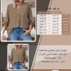 شومیز خاص مجلسی یقه هفت جلو دکمه بازشو آستین پاگن دار سایز بزرگ - چارت