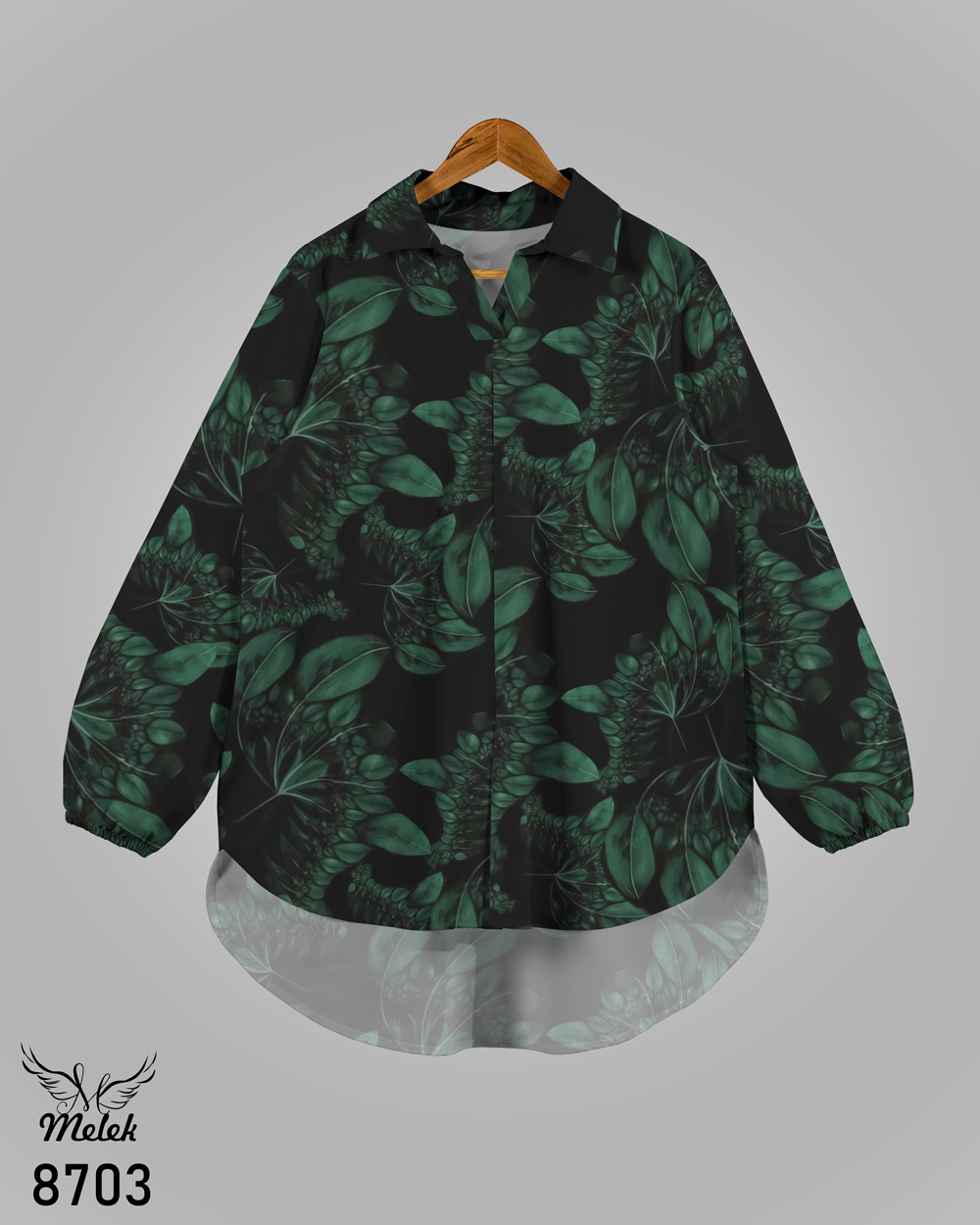 شومیز مجلسی یقه کلاسیک آستین بلند سایز بزرگ - غیر ژورنالی