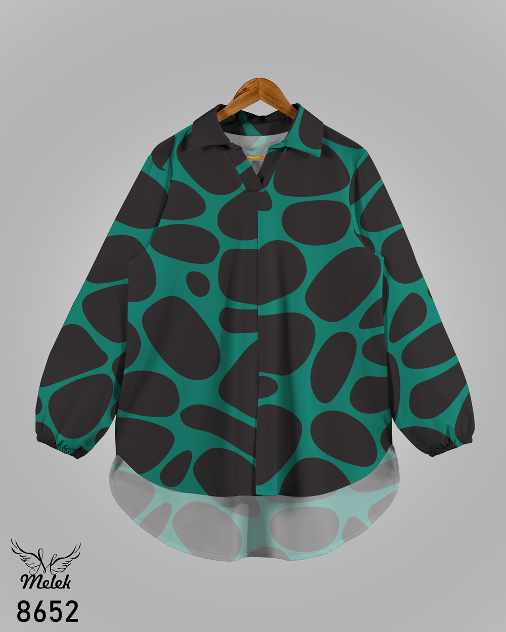 شومیز مجلسی یقه کلاسیک آستین بلند سایز بزرگ - غیر ژورنالی