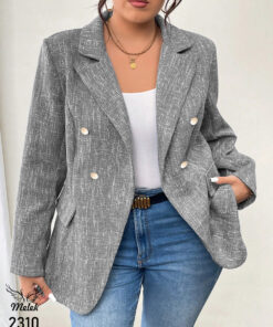 کت اسپورت مجلسی جلوباز یقه انگلیسی سایز بزرگ