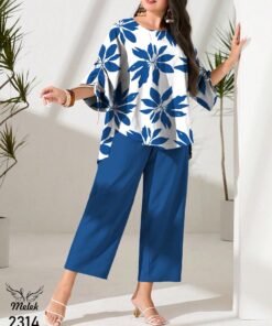 ست شومیز شلوار اسپورت مجلسی سایز بزرگ