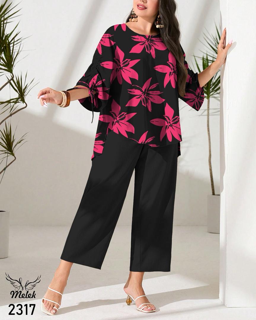 ست شومیز شلوار اسپورت مجلسی سایز بزرگ - غیر ژورنالی