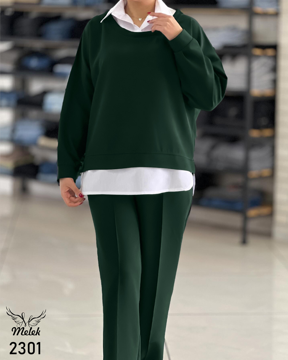 ست بلوز شلوار اسپورت مجلسی سایز بزرگ