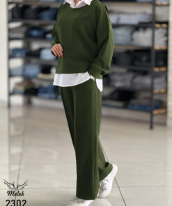 ست بلوز شلوار اسپورت مجلسی سایز بزرگ