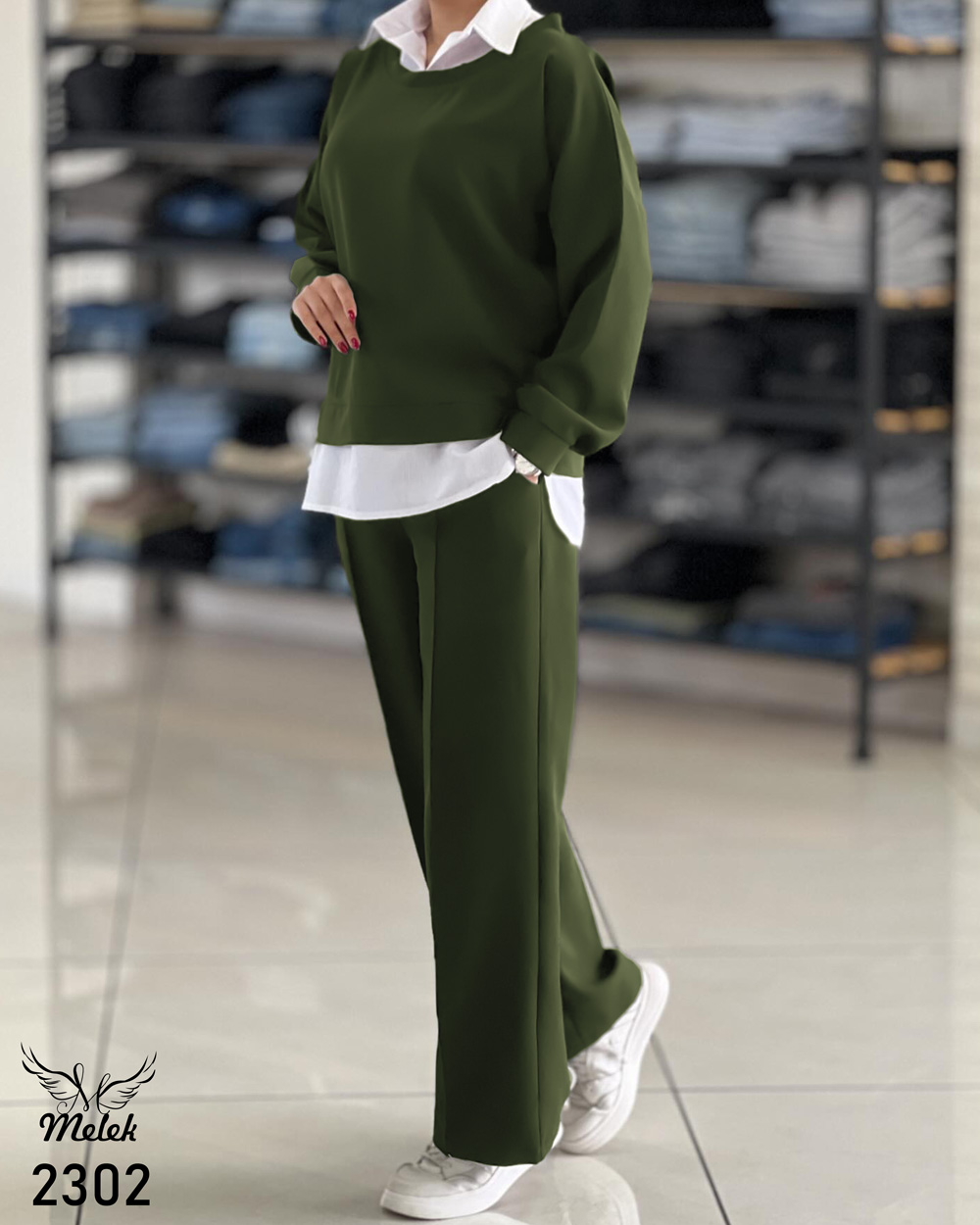 ست بلوز شلوار اسپورت مجلسی سایز بزرگ