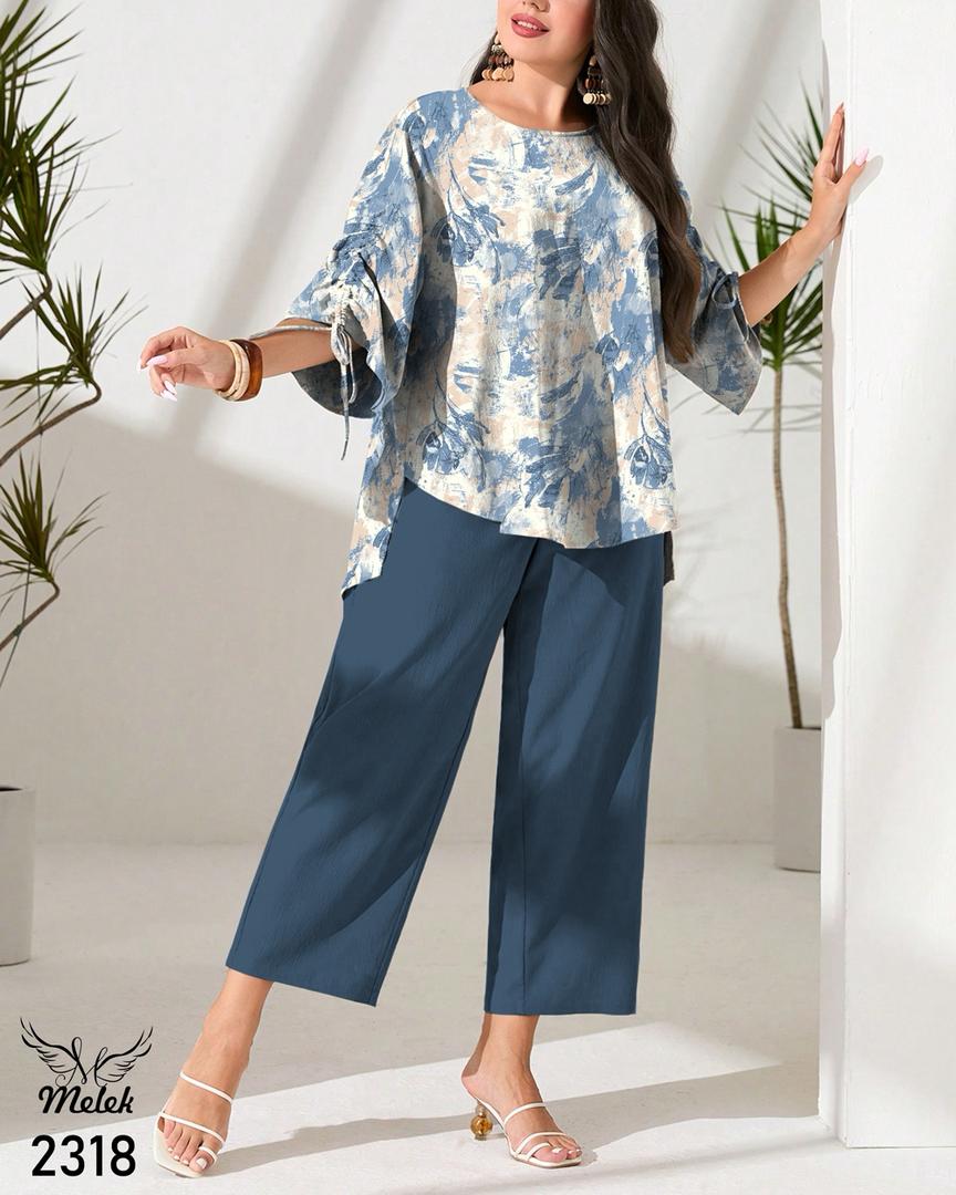 ست شومیز شلوار اسپورت مجلسی سایز بزرگ