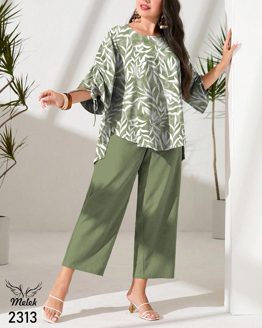 ست شومیز شلوار اسپورت مجلسی سایز بزرگ