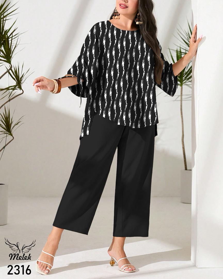 ست شومیز شلوار اسپورت مجلسی سایز بزرگ - غیر ژورنالی