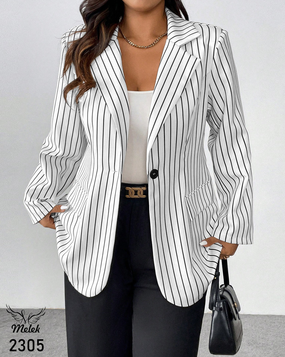 کت اسپورت مجلسی یقه انگلیسی تک دکمه سایز بزرگ