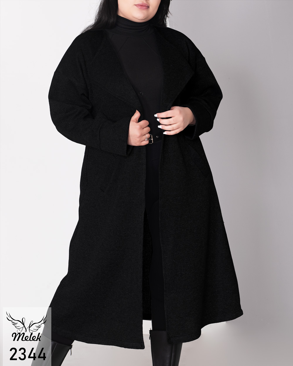 پالتو اسپورت مجلسی جلوباز آستین سرخود جیب دار سایز بزرگ