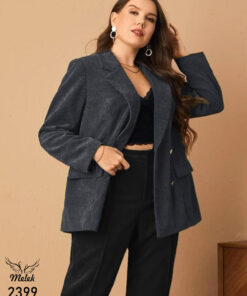 تک کت اسپورت مجلسی یقه انگلیسی دکمه بازشو سایز بزرگ