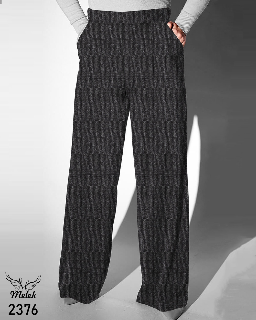 شلوار نیم بگ پاییزه کمر کشی پیله دار دوجیب سایز بزرگ