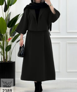 ست دوتکه کت دامن اسپورت مجلسی سایز بزرگ