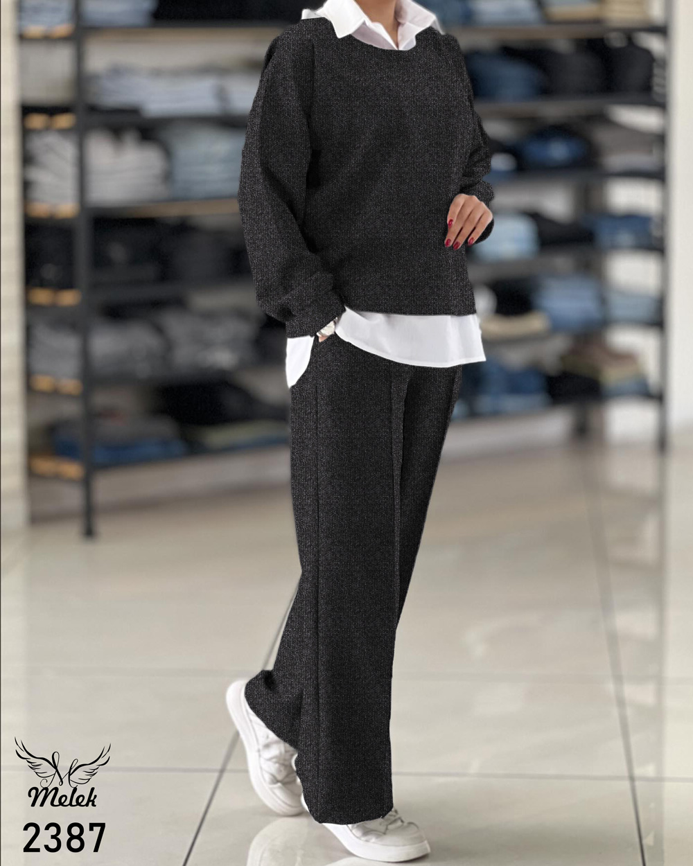 ست بلوز شلوار اسپورت مجلسی سایز بزرگ