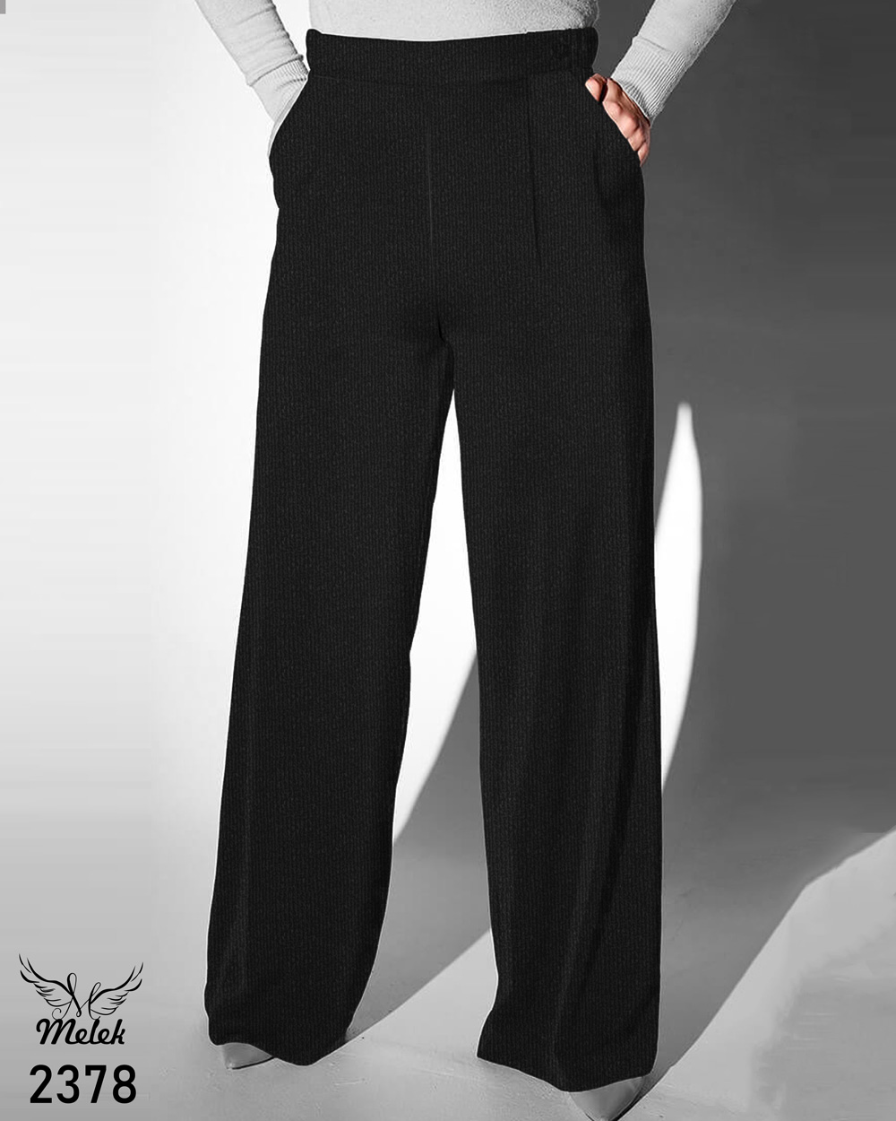 شلوار نیم بگ پاییزه کمر کشی پیله دار دوجیب سایز بزرگ