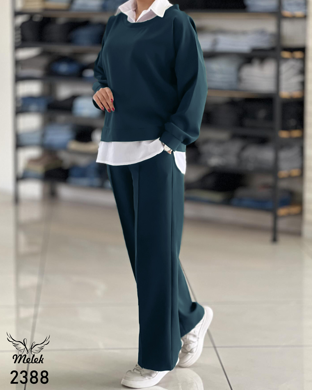 ست بلوز شلوار اسپورت مجلسی سایز بزرگ