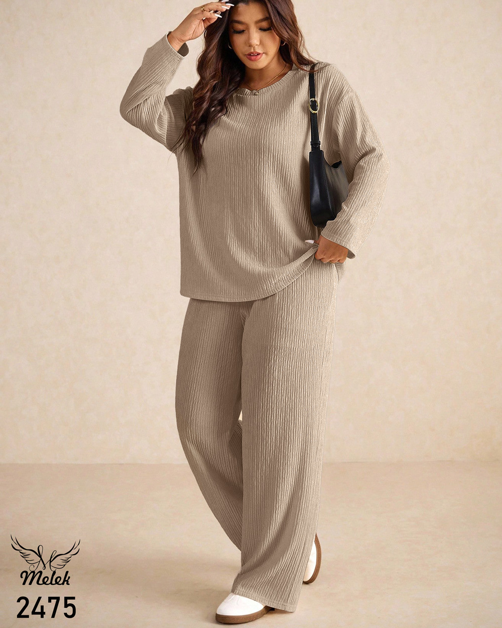 ست بلوز شلوار اسپورت راحتی سایز بزرگ