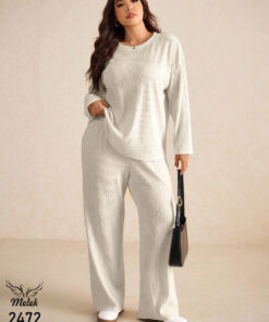 ست بلوز شلوار اسپورت راحتی سایز بزرگ