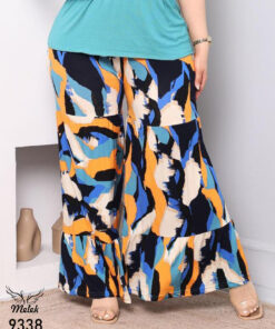 دامن شلواری اسپورت مجلسی کمر کشی سایز بزرگ