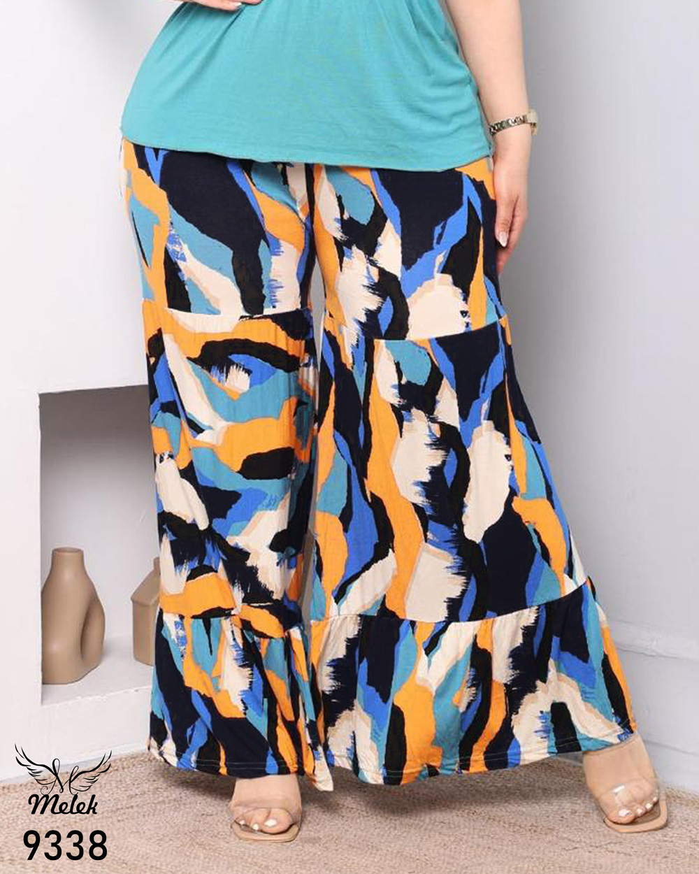 دامن شلواری اسپورت مجلسی کمر کشی سایز بزرگ