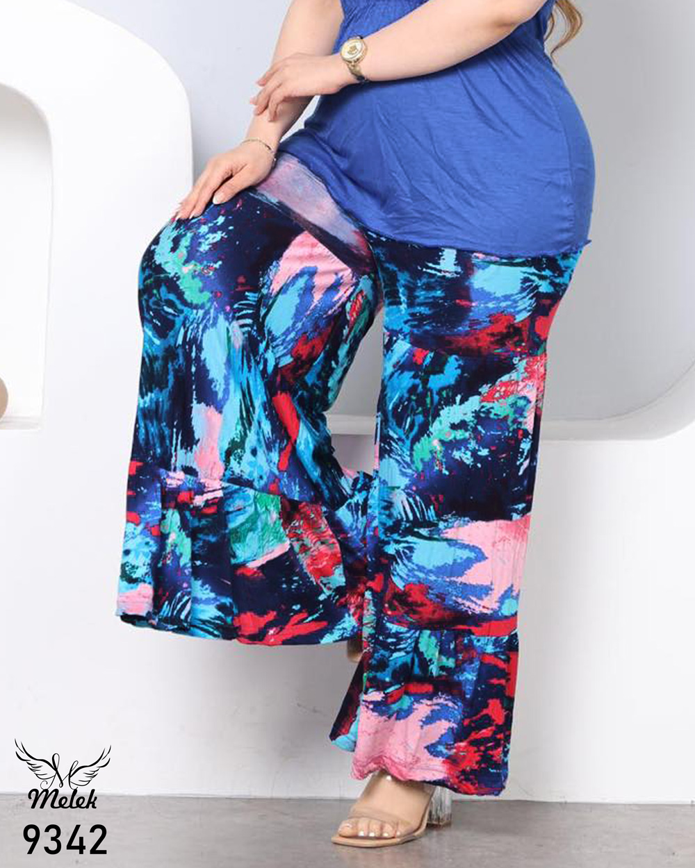 دامن شلواری اسپورت مجلسی کمر کشی سایز بزرگ