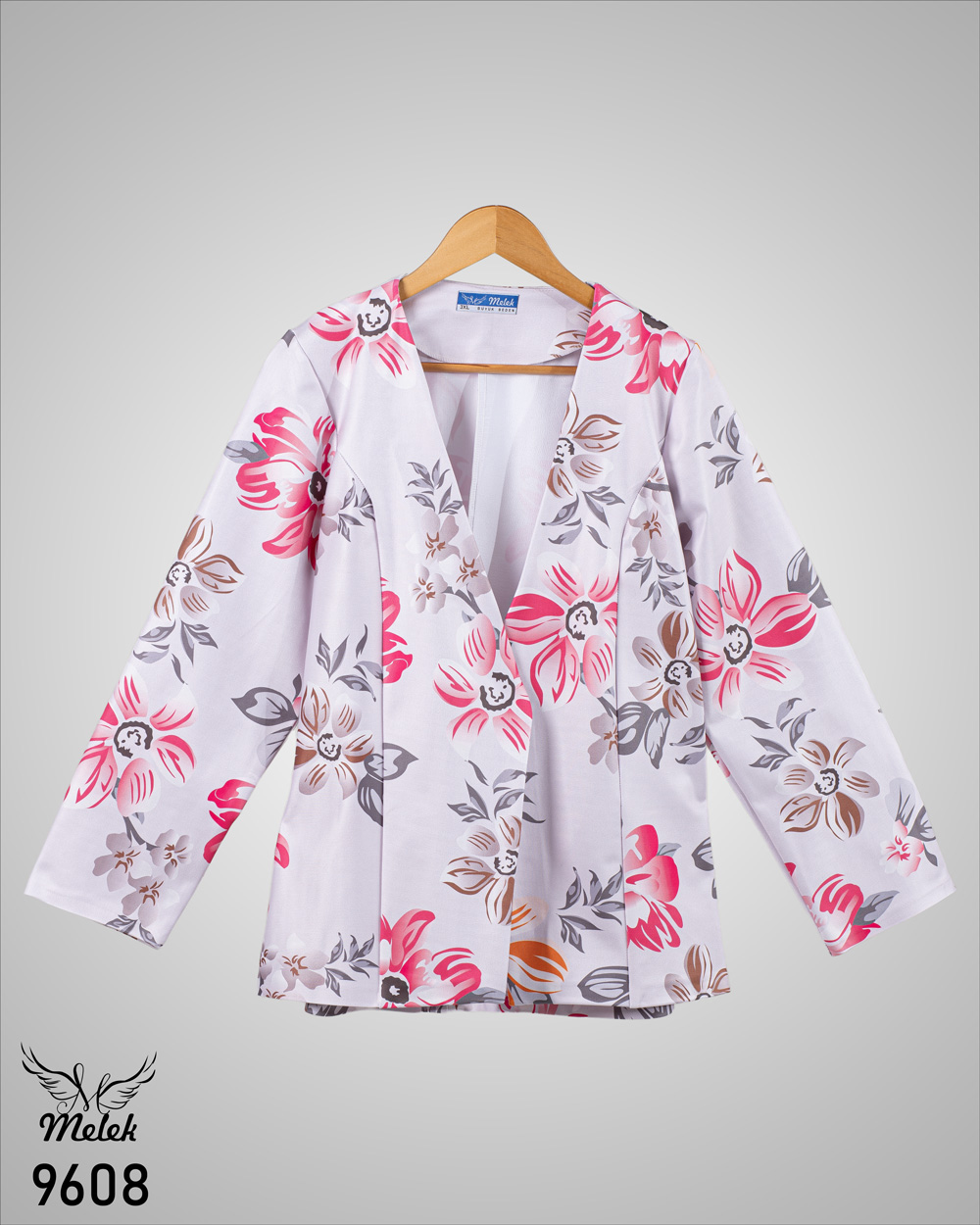 کت اسپورت مجلسی یقه عصایی جلوباز آستین بلند سایز بزرگ - غیر ژورنالی