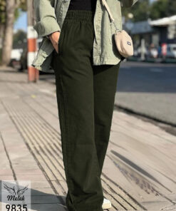 شلوار بگ کمر کشی دوجیب سایز بزرگ