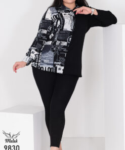 شومیز اسپورت مجلسی جلو دکمه بازشو آستین بلند سایز بزرگ